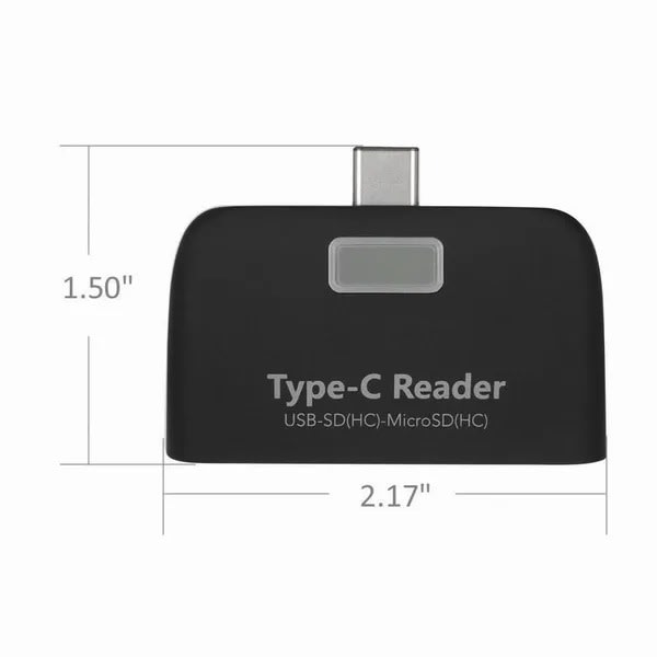 OTG SMART 2.0 2 IN 1 TYPE-C/MICRON CARDREADER 0