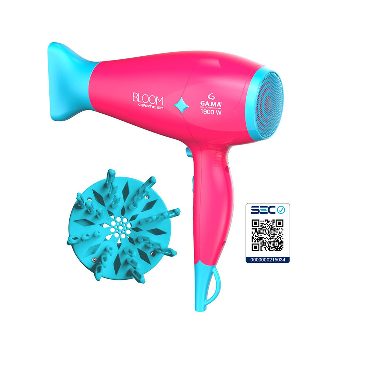 GAMA SECADOR DE CABELLO DIAMOND BLOOM PINK 2300W1