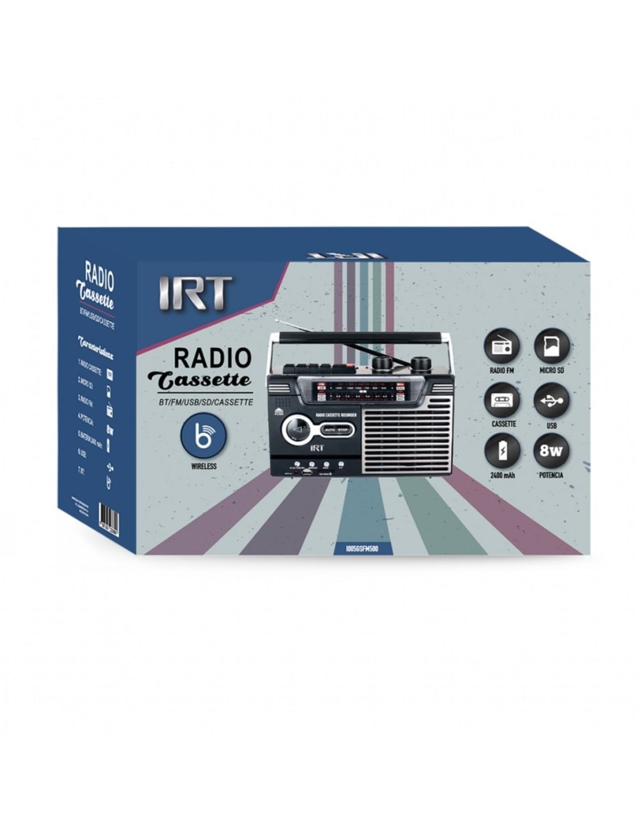 RADIO CASSETTE IRT BT/USB/SD 8W2