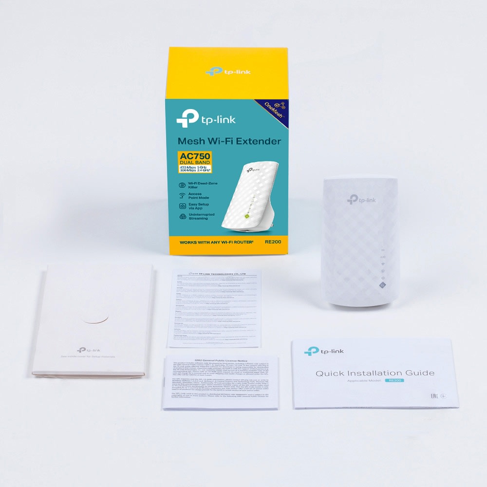 TP-LINK MESH WIFI EXTENDER AC750 DUAL BAND RE2004