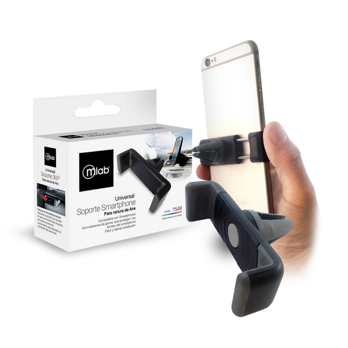 SOPORTE 360 SMARPHONE RANURA DE AIRE MLAB2