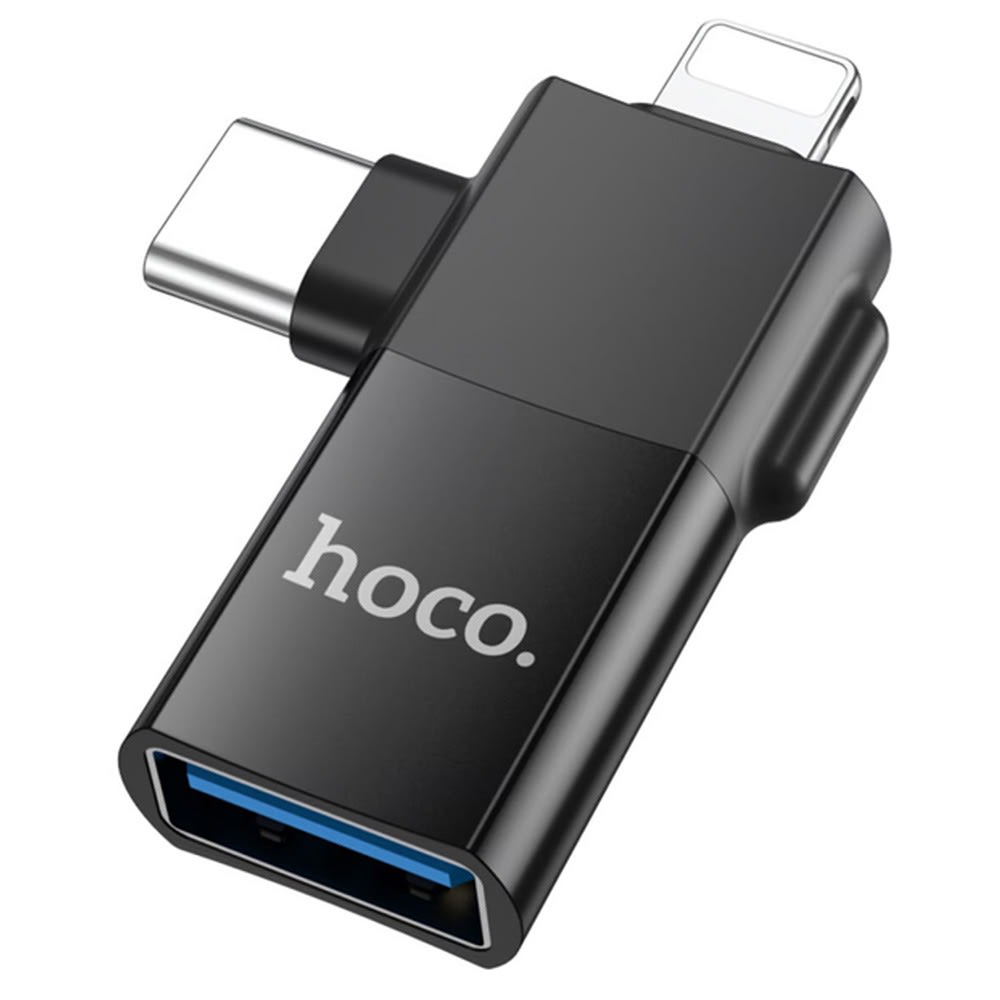 HOCO USB2.0 2IN1 ADAPTER OTG UA17 0