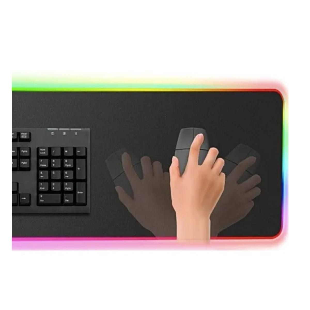 PC BEACH MOUSE PAD RGB LED XL GAMER 80X30 CM FGD-022