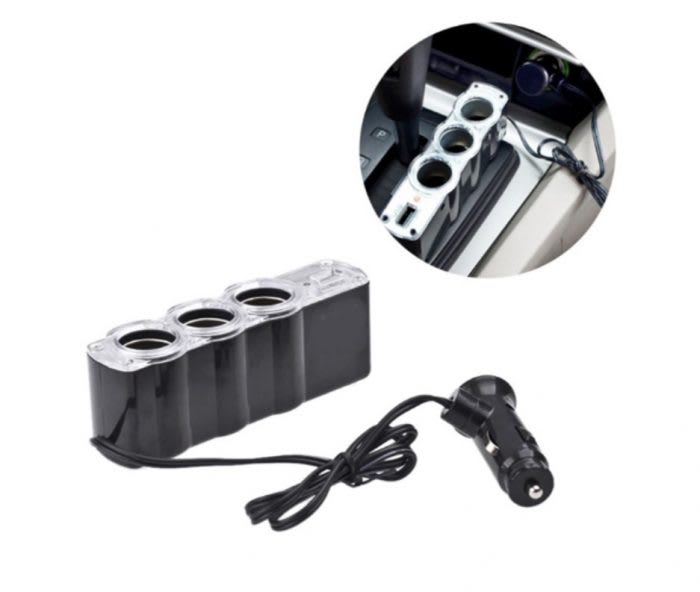 IN-CAR USB TRIPLE SOCKET WF-01202