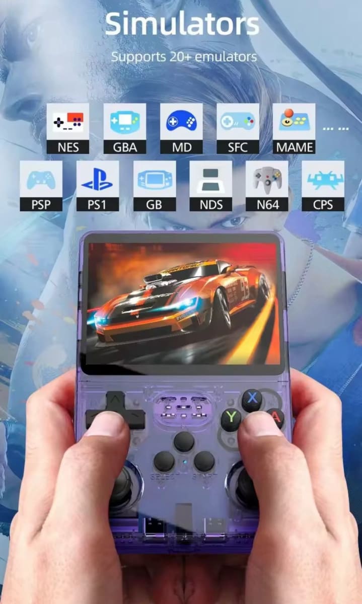 CONSOLA PORTÁTIL ARCADE (RETRO) R36S 128GB COLORES7