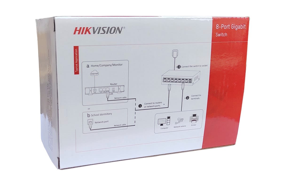 8-PORT GIGABIT 10/100/1000 MBPS SWITCH HIKVISION3