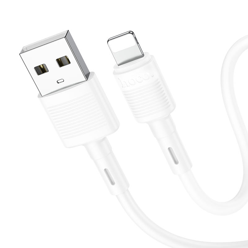 HOCO X83 FAST CHARGING DATA CABLE 2.4A 1M LIGHTING 3