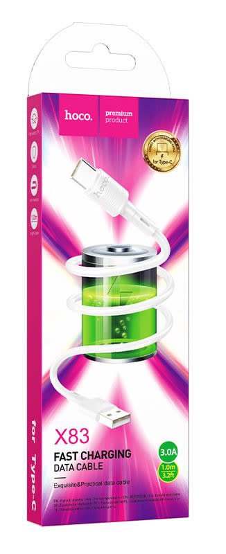 HOCO X83 FAST CHARGING DATA CABLE 3.0A TYPE C2