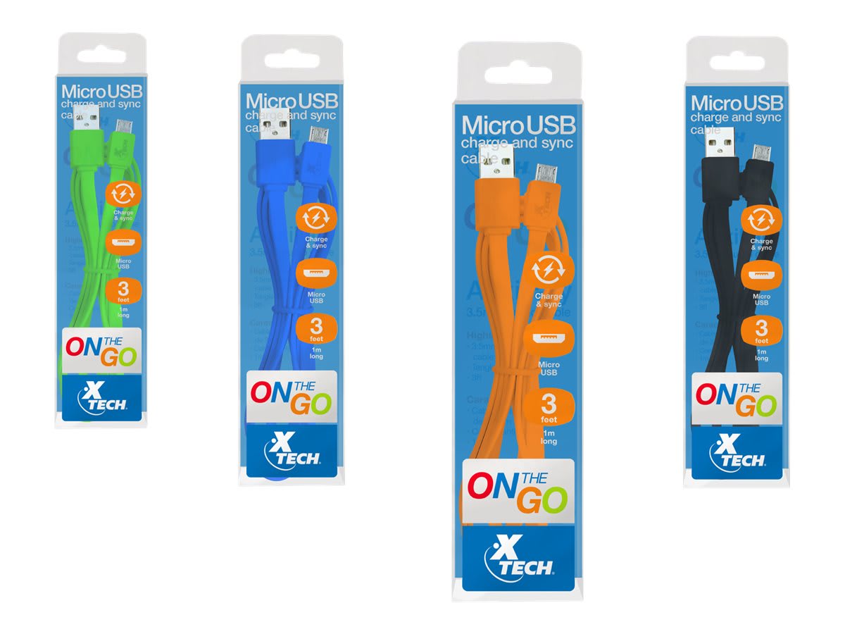 Cable Micro USB  XTG-231 COLORES2