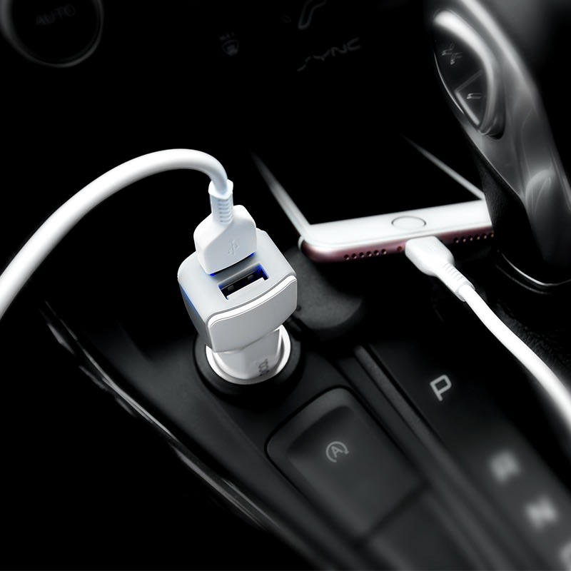 CAR CHARGER 12W 2USB  Z23 HOCO5