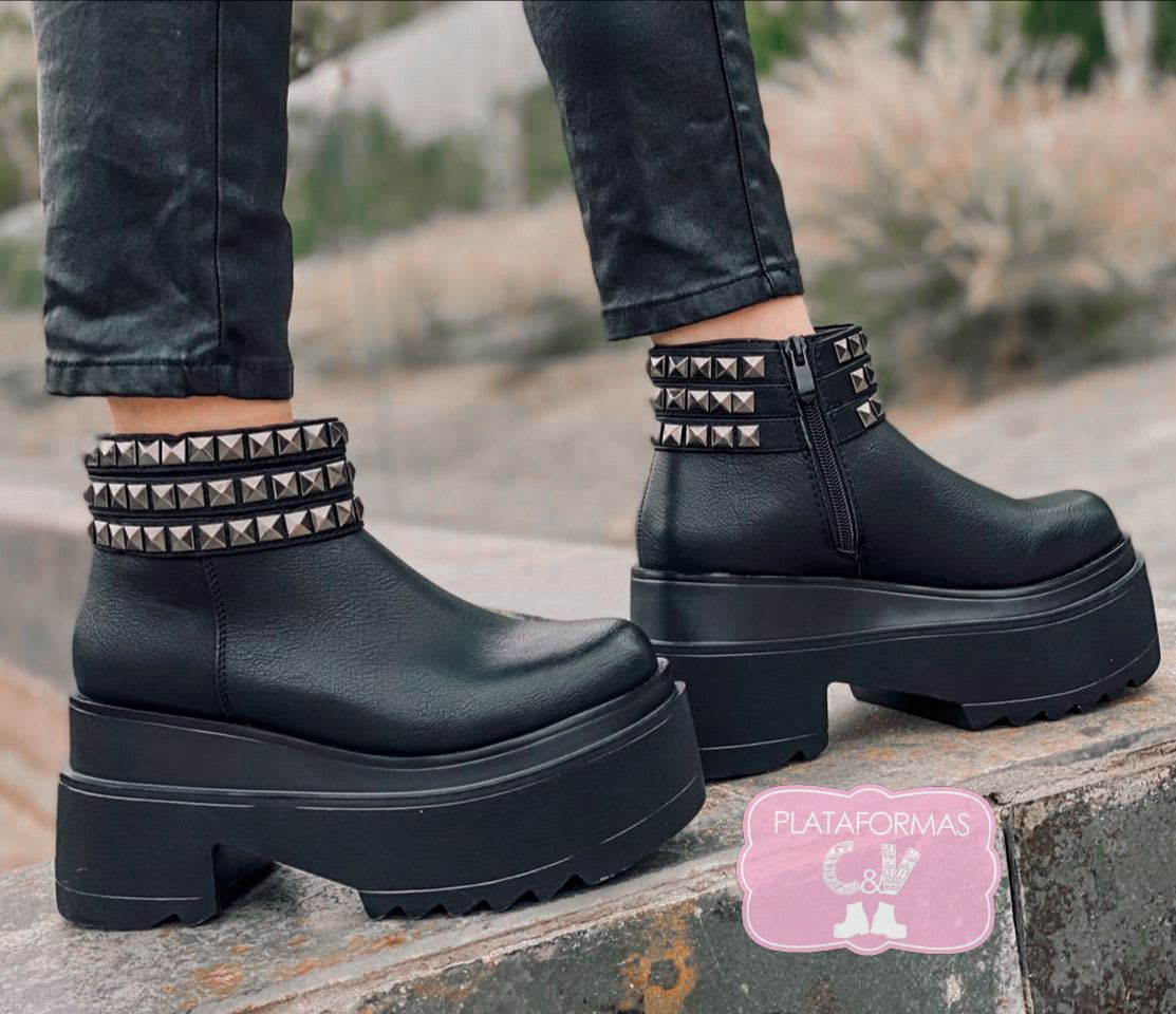 BOTIN 2341 BLACK | Plataformas C\u0026V