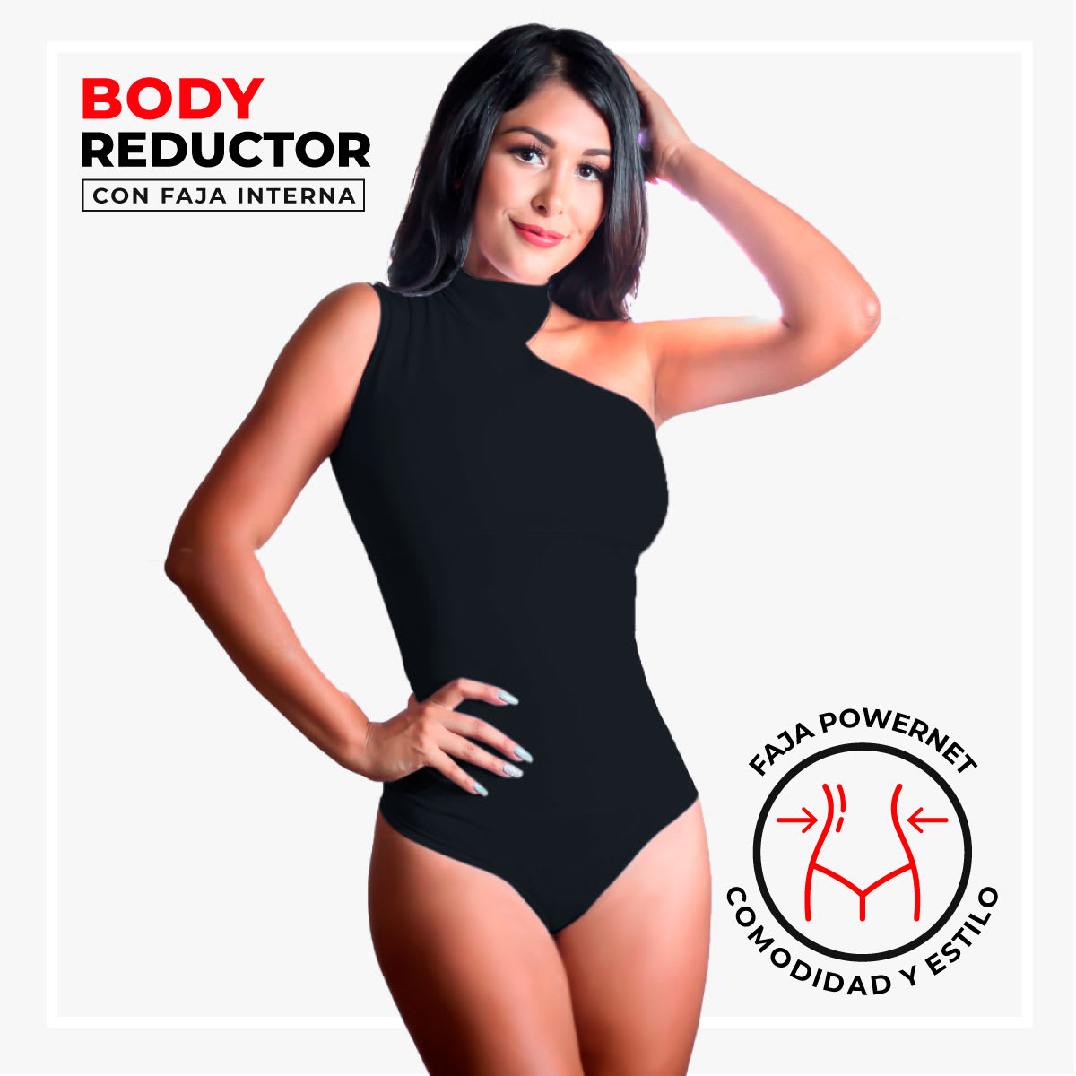 BODY 2100 NEGRO | Fajas Reductoras Quality Moda