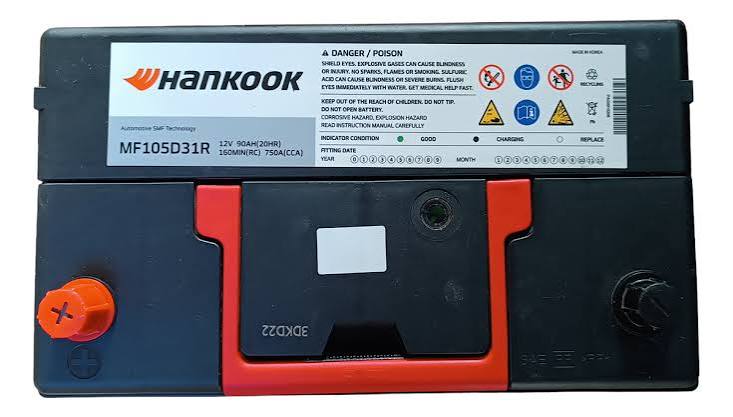 BATERIA HANKOOK MF 105D31R HK 90 AMP2