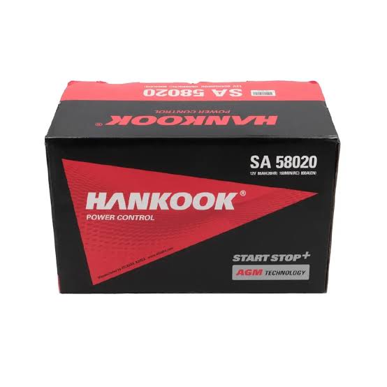 BATERIA HANKOOK AGM 58020 LN 4 80AH2