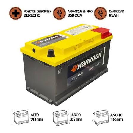 BATERIA HANKOOK AGM 59520 LN5 HK 95 AH2