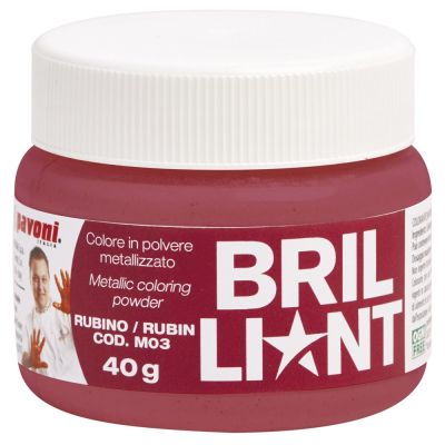 Polvo metalizado rubi
