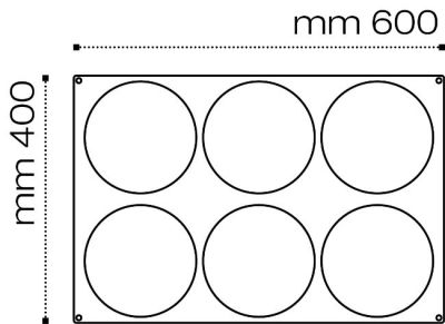 Molde de silicona Disco PX075