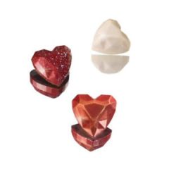MOLDE POLICARBONATO CORAZON DIAMANTADO