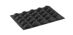 Molde negro en silicona cm 60x40 Oval