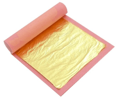 Hojas de oro 80x80 mm - 10 hojas/caja