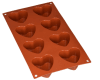 Silicona corazón Molde sf0401