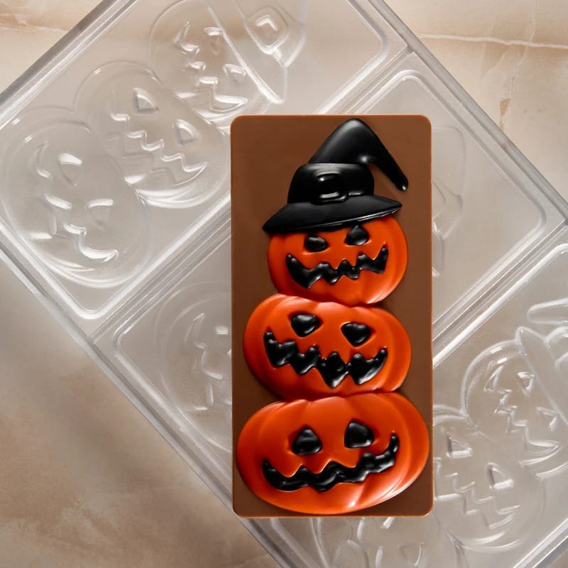 MOLDE POLICARBONATO TABLETA CALABAZA HALLOWEEN PC50603