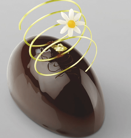 Molde negro en silicona cm 60x40 Oval4