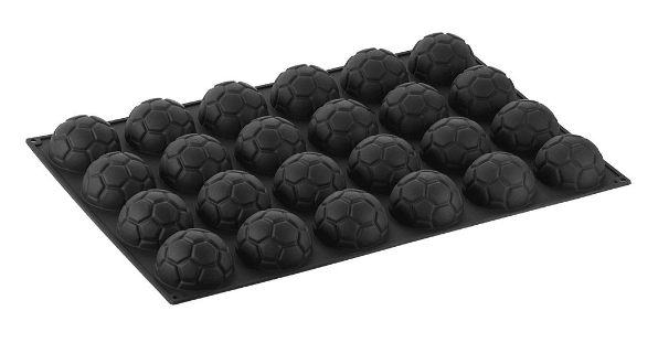 Molde negro en silicona cm 60x40 Pallone2