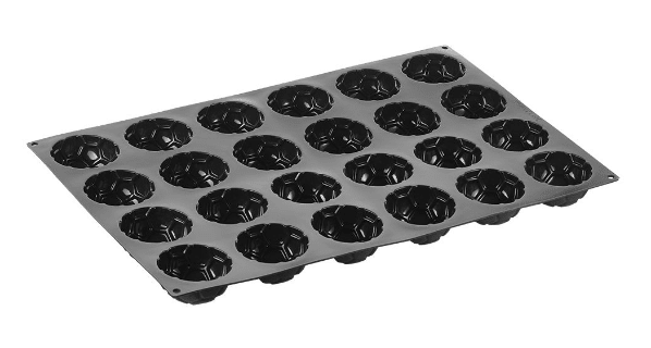 Molde negro en silicona cm 60x40 Pallone3