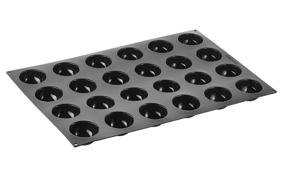 Molde negro silicona cm 60x40 Semisfera3