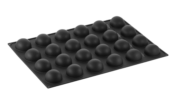 Molde negro silicona cm 60x40 Semisfera2