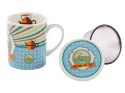 Mug Porcelana Tea Retro