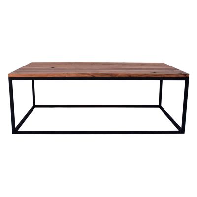 Mesa cubo con madera Durmiente de tren Mesa cubo con madera Durmiente de tren