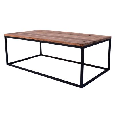 Mesa cubo con madera Durmiente de tren Mesa cubo con madera Durmiente de tren