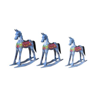 Caballo Balancín azul eléctrio Caballo Balancín azul eléctrio