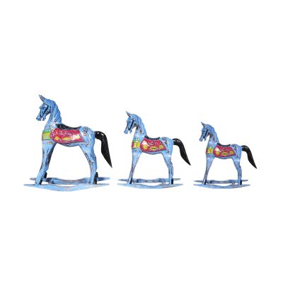 Caballo Balancín azul eléctrio Caballo Balancín azul eléctrio