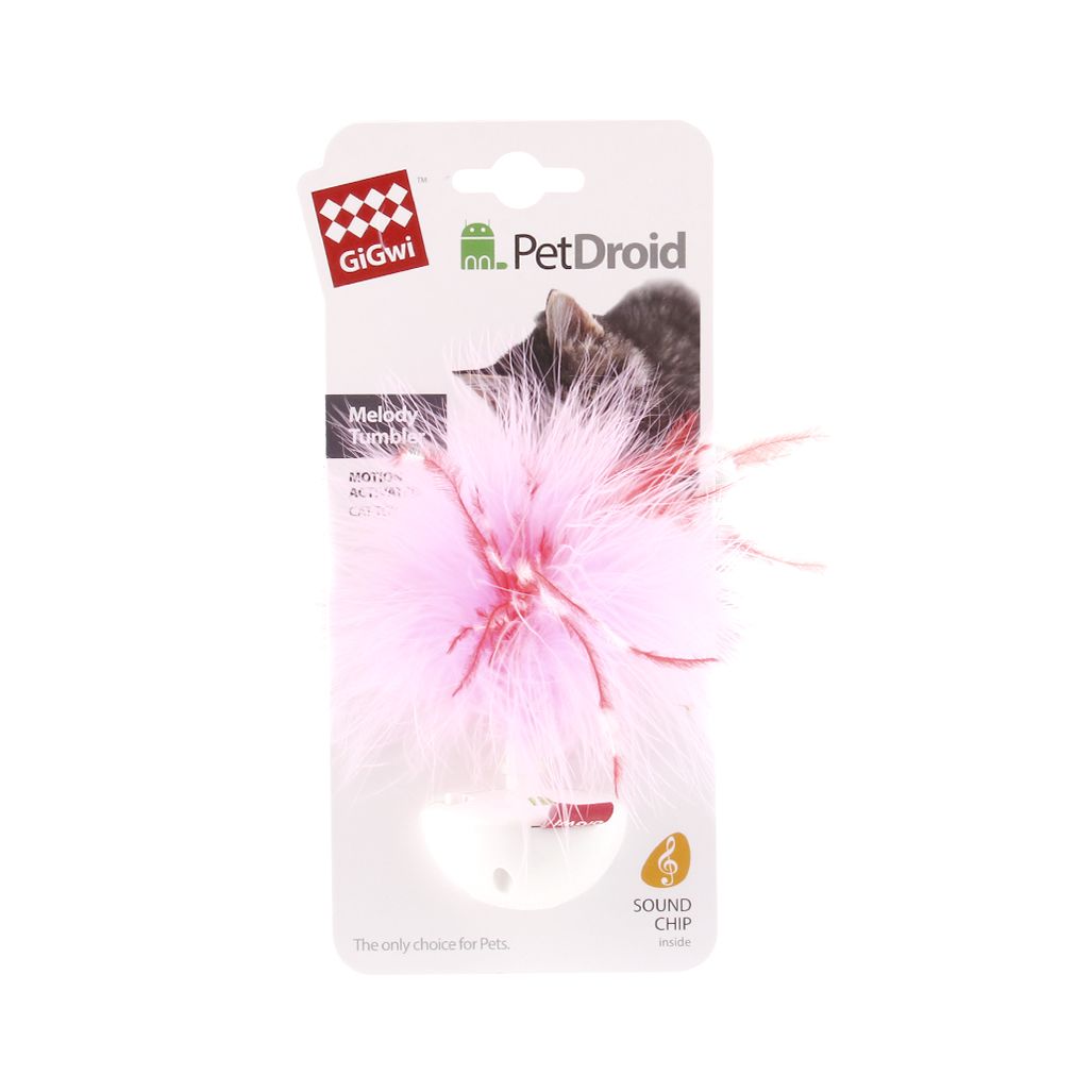 Gigwi Pet Droid Woobble Feather Gigwi Pet Droid Woobble Feather