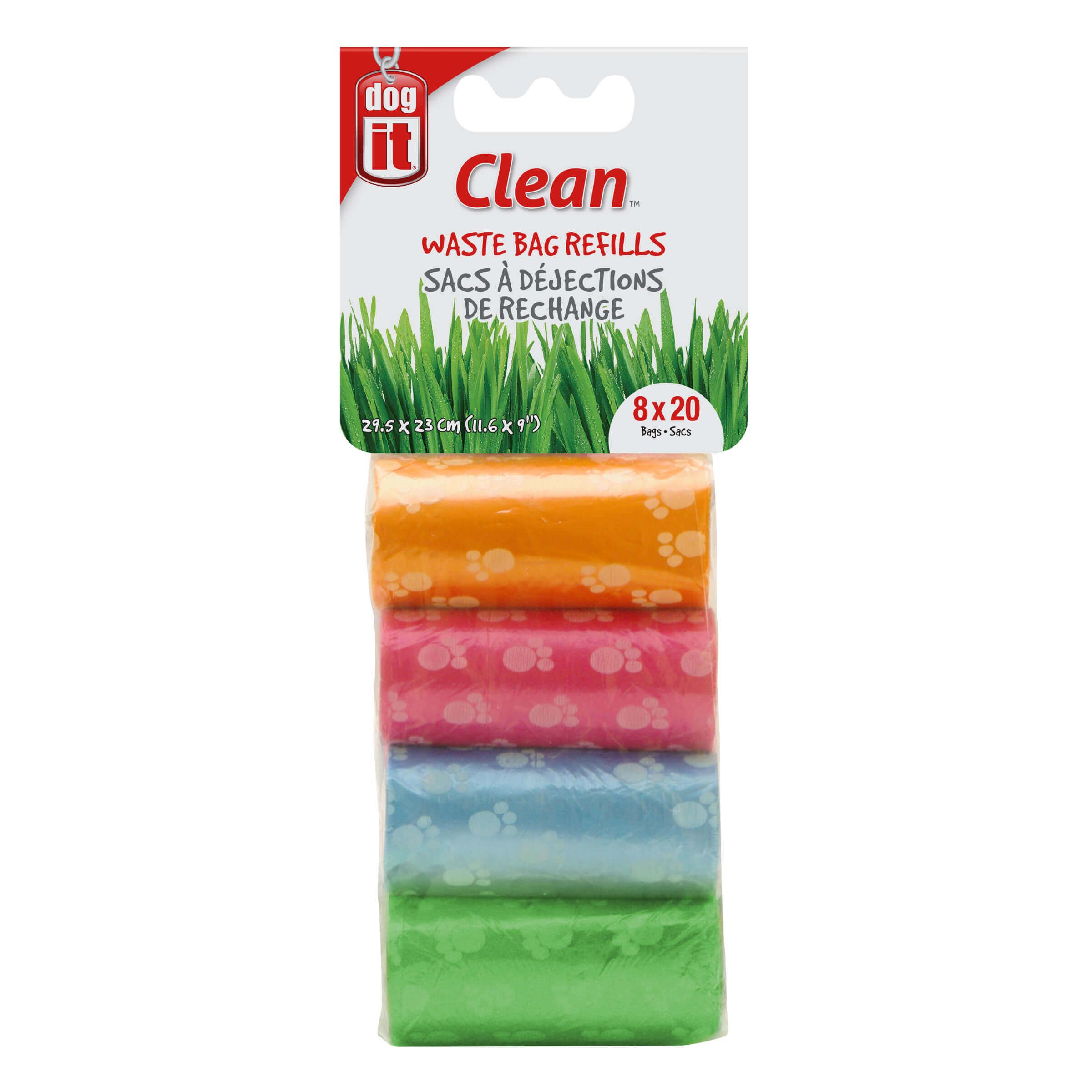 Dog it Clean Bolsas Desechos Colores 8 Royos 160 PK Dog it Clean Bolsas Desechos Colores 8 Royos 160 PK