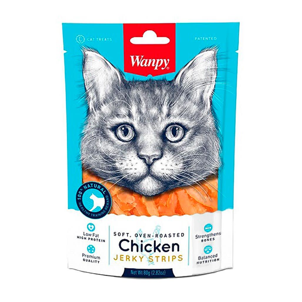 Wanpy Chicken Jerky Strips for Cats 80 g Perruqueria
