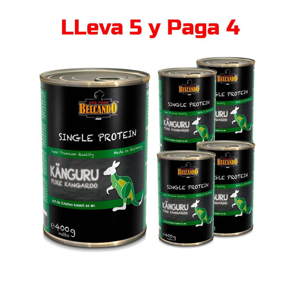 Pack Oferta Belcando Lata Single Protein Canguro 5 X 4 Pack Oferta Belcando Lata Single Protein Canguro 5 X 4