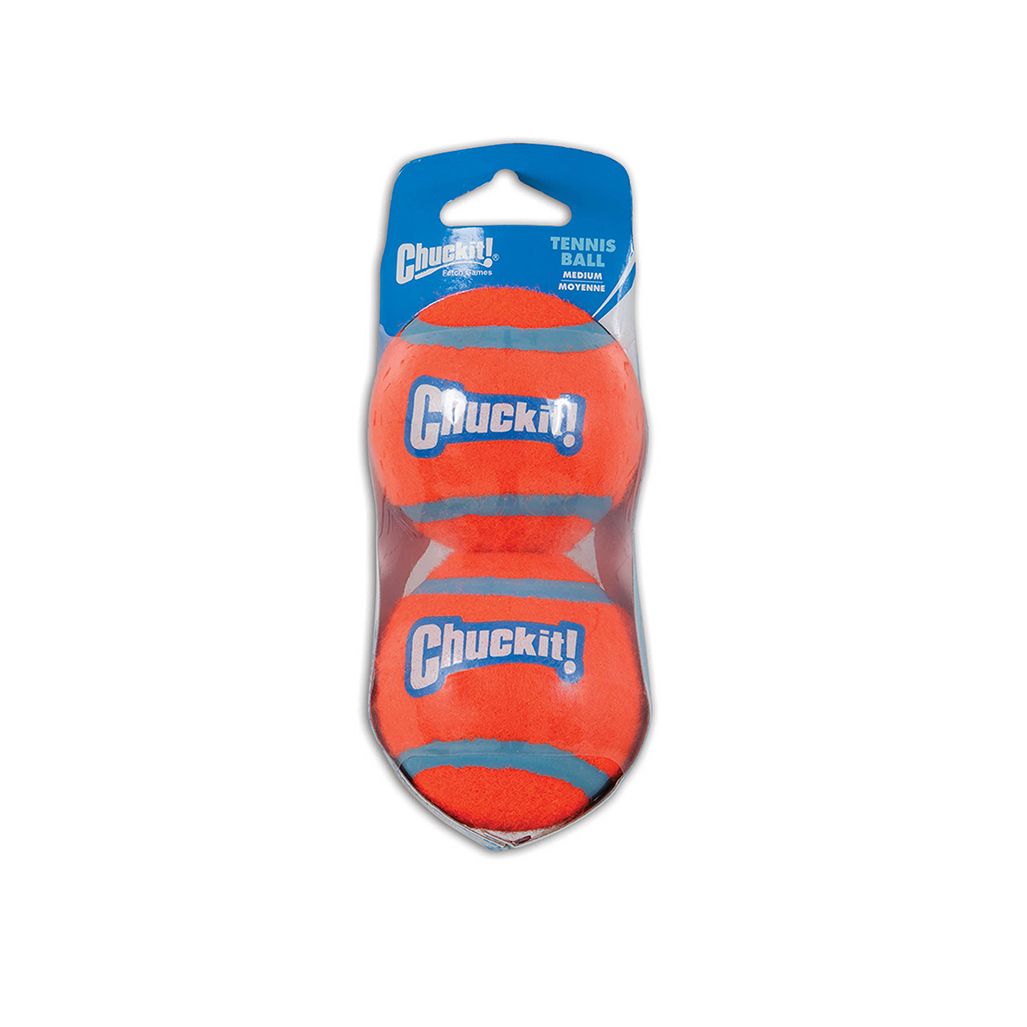 Chuckit Tennis Ball Medium 2 PK Chuckit Tennis Ball Medium 2 PK