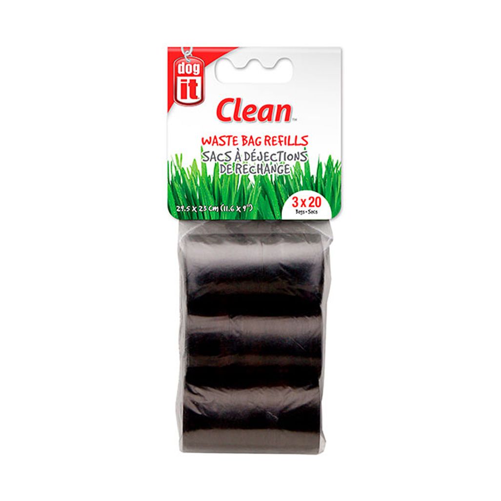Dog it Clean Bolsas Desechos Repuesto Negro 3 Royos 60 PK Dog it Clean Bolsas Desechos Repuesto Negro 3 Royos 60 PK