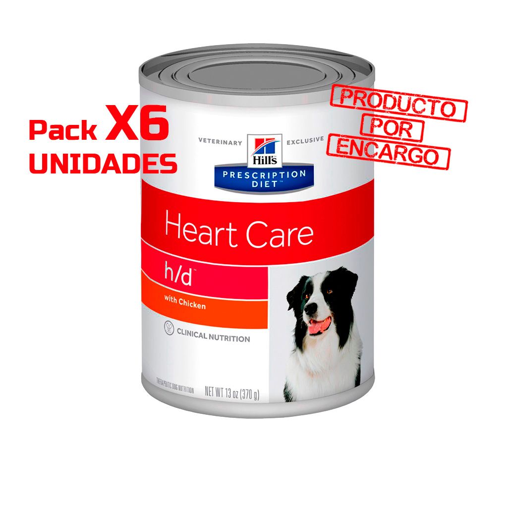 Hills Prescription Canine H/D Lata (A PEDIDO)* 370 Gr x 6 Hills Prescription Canine H/D Lata (A PEDIDO)* 370 Gr x 6