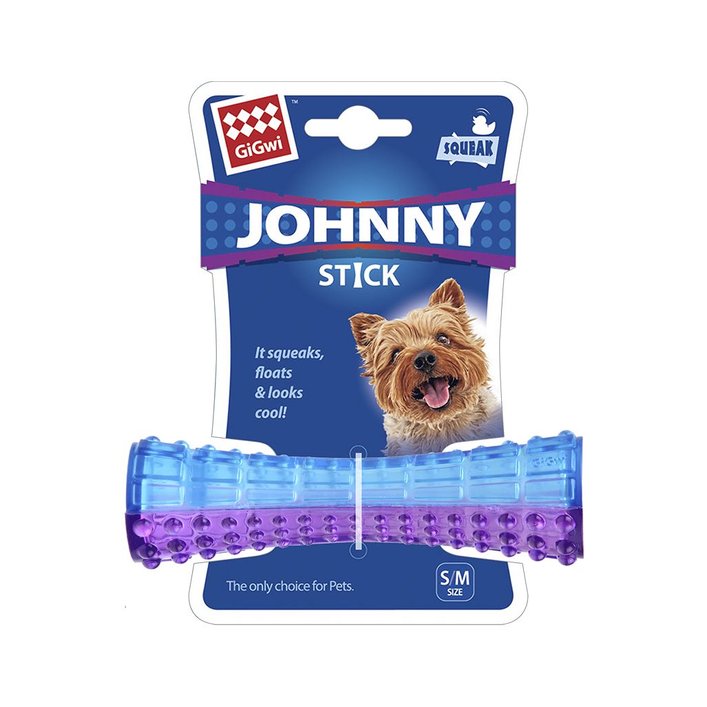 Gigwi Johnny Stick Squeaker Small Morado/Azul Gigwi Johnny Stick Squeaker Small Morado/Azul