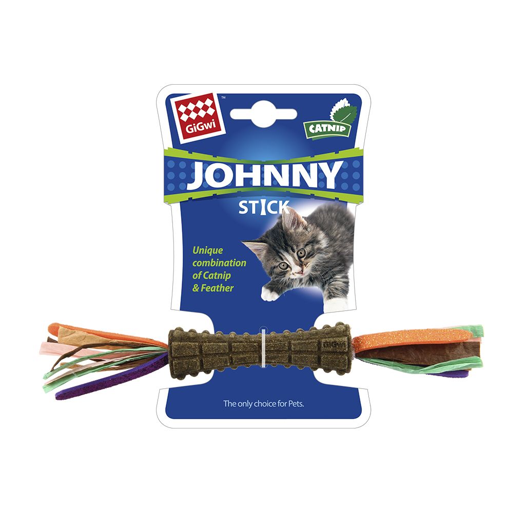 Gigwi Johnny Stick Catnip Papeles de Colores 2 Side Gigwi Johnny Stick Catnip Papeles de Colores 2 Side