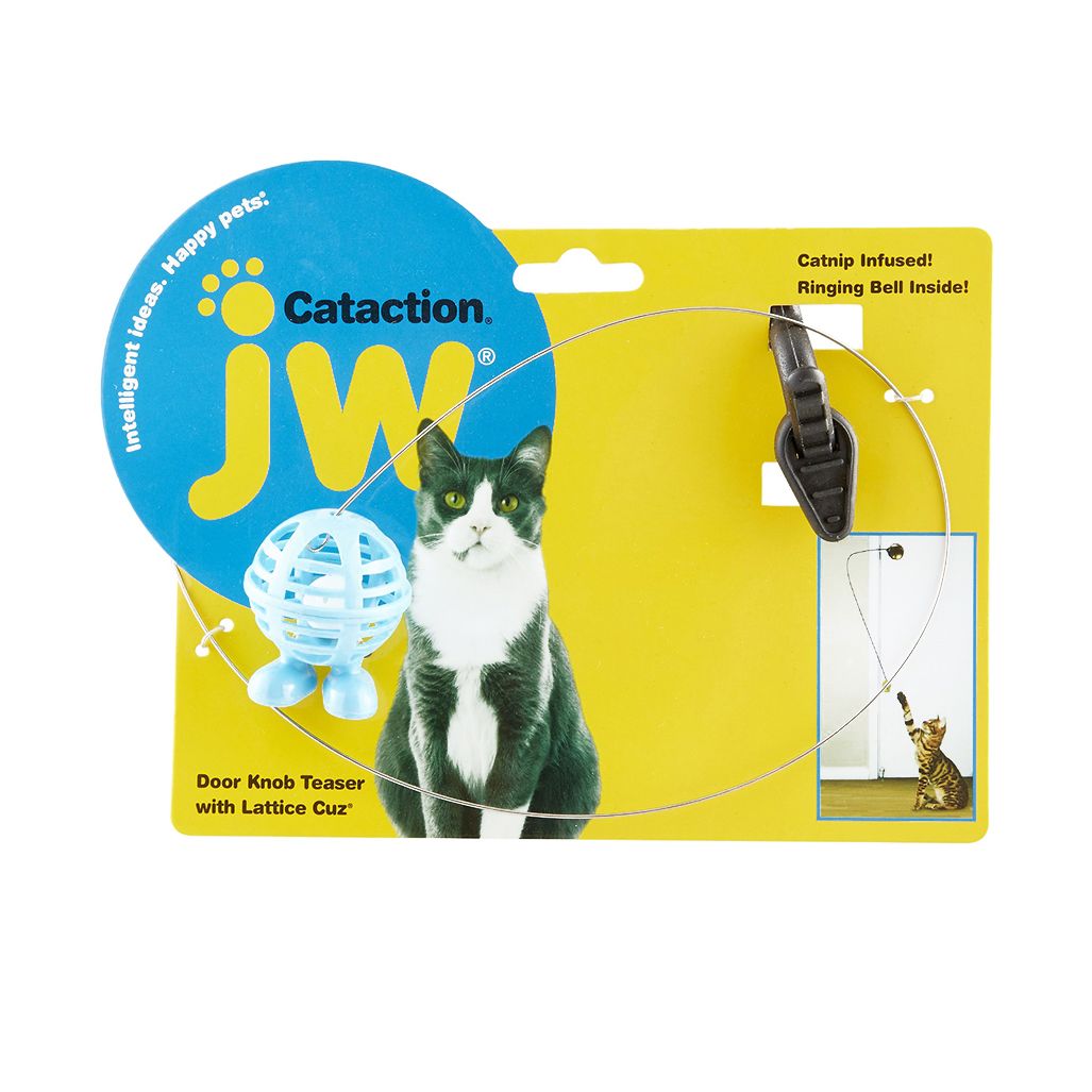 JW Cataction Door Knob Teaser With Latice Cuz Catnip Infused JW Cataction Door Knob Teaser With Latice Cuz Catnip Infused