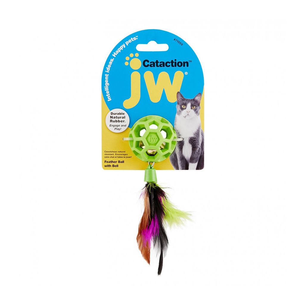 JW Cataction Feather Ball With Bell JW Cataction Feather Ball With Bell