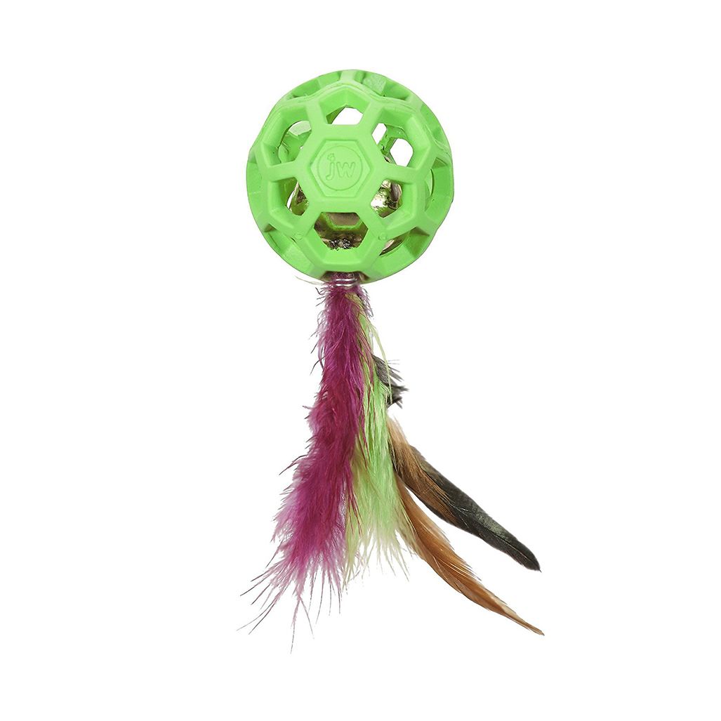 JW Cataction Feather Ball With Bell JW Cataction Feather Ball With Bell