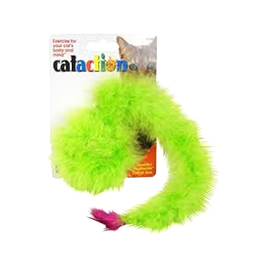 JW Cataction Squeaky Featherlite Catnip Boa JW Cataction Squeaky Featherlite Catnip Boa