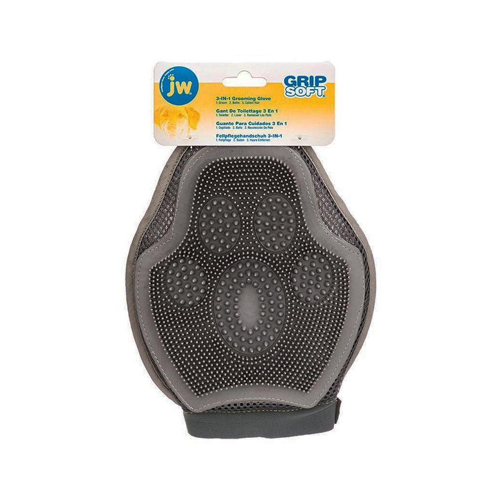 JW Grip Soft 3 in 1 Grooming Glove JW Grip Soft 3 in 1 Grooming Glove